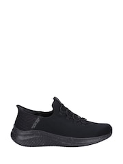 Skechers Black Ultra Flex 3.0 Right Away Slip In Wide Trainers - Image 1 of 6
