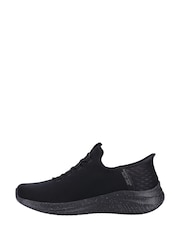 Skechers Black Ultra Flex 3.0 Right Away Slip In Wide Trainers - Image 2 of 6