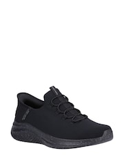 Skechers Black Ultra Flex 3.0 Right Away Slip In Wide Trainers - Image 3 of 6