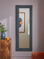 Navy Wolton Distressed Full Length Wall Mirror - Image 1 of 5