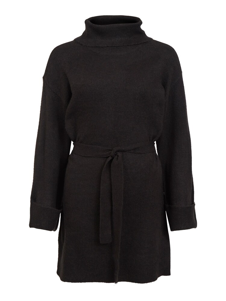 VILA Black Long Sleeve High Neck Cosy Jumper Dress - Image 5 of 5