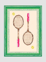 Joules Vintage Volley Print Wall Art - Image 1 sur 2