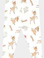 Character White Bambi 4 Piece Baby Sleepsuit Bodysuit Hat And Bib Set - Image 3 of 5