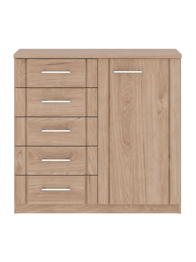 Wiemann Holm Oak Torquay Chest of 5 Drawer Wide Drawers - Image 2 of 2