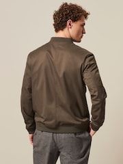 Khaki Green Smart Bomber Jacket - Image 3 of 10