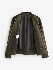 Khaki Green Smart Bomber Jacket - Image 7 of 10