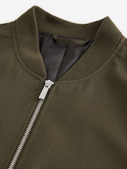 Khaki Green Smart Bomber Jacket - Image 8 of 10