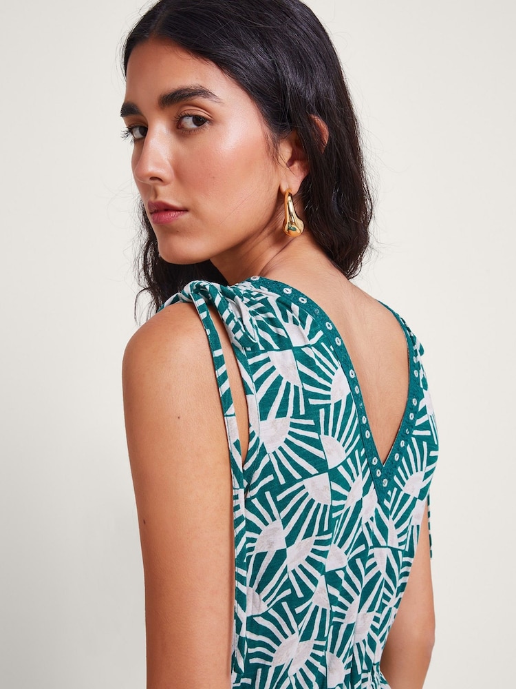Monsoon Blue Rosana Print Jumpsuit - Image 2 of 5