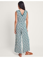 Monsoon Blue Rosana Print Jumpsuit - Image 4 of 5