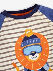JoJo Maman Bébé Indigo Lion Appliqué Top - Image 3 of 3