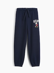 Azul marino - Pantalones de chándal holgados con cintura elástica y logotipo de Mickey Mouse de Disney de Gap (6 meses - 5 años) - Imagen 1 de 3