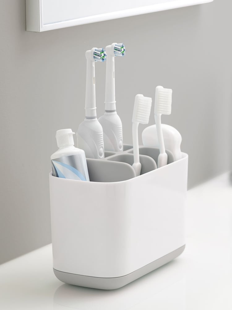 Joseph® Joseph Grey EasyStore Large White And Grey Toothbrush Tidy - Image 4 of 4