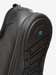 Schwarz - Gamer Schulschuhe aus Leder mit Klettverschluss - Bild 7 von 10