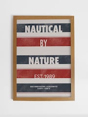 Joules Heritage Harbour Wood Framed Print Wall Art - 4şəkildən 2 şəkil