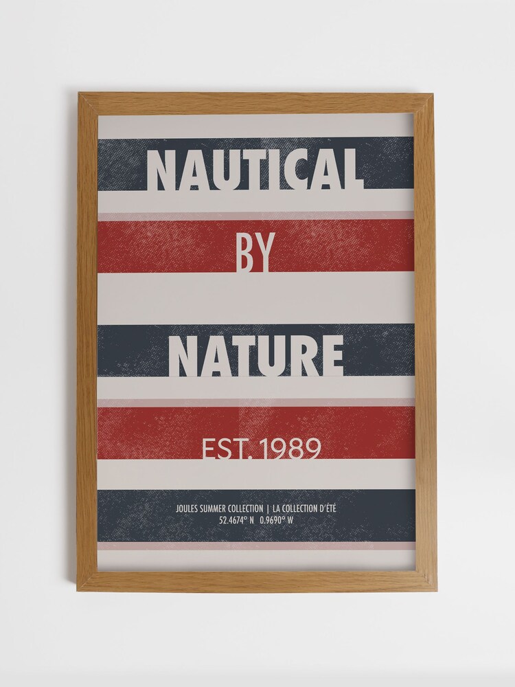 Joules Heritage Harbour Wood Framed Print Wall Art - 4şəkildən 2 şəkil