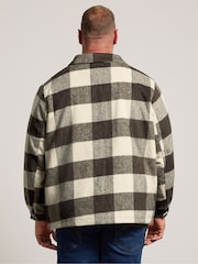 BadRhino Big & Tall Brown Check Shacket - Image 2 of 6