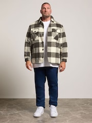 BadRhino Big & Tall Brown Check Shacket - Image 3 of 6