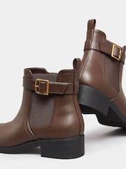 Yours Curve Brown Wide Fit Extra-Wide Fit Formal Elite Boots - Image 5 of 5