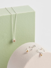 Estella Bartlett Silver Wildflower Necklace - Image 1 of 3