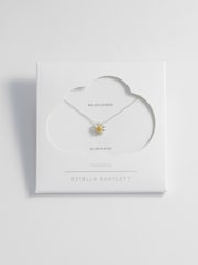 Estella Bartlett Silver Wildflower Necklace - Image 2 of 3