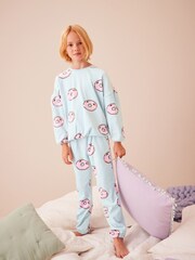 Blue Doughnut Cosy Fleece Pyjamas (9mths-16yrs) - Image 1 of 7