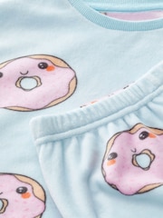 Blue Doughnut Cosy Fleece Pyjamas (9mths-16yrs) - Image 6 of 7