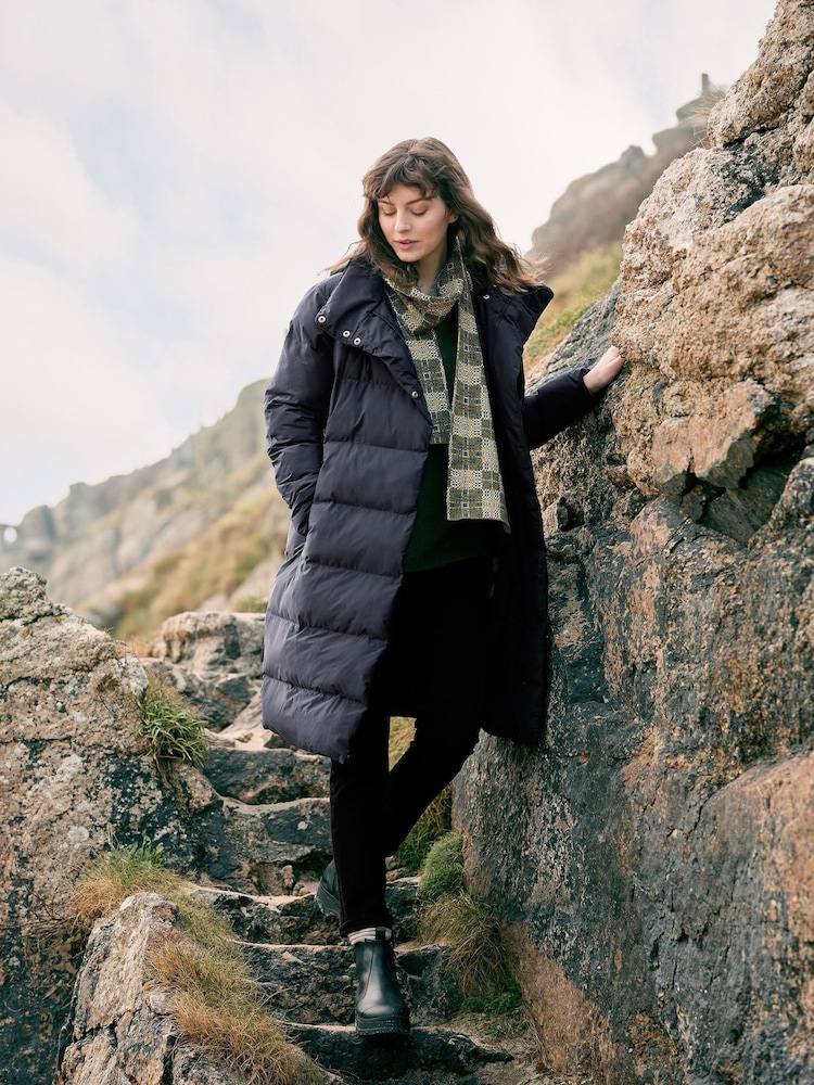 Seasalt Cornwall Ink Black Holywell Bay Waterproof Coat - Image 2 of 4