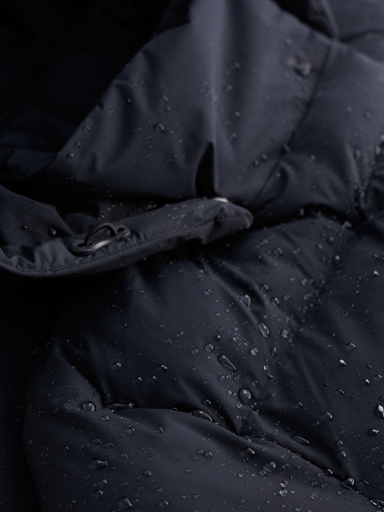 Seasalt Cornwall Ink Black Holywell Bay Waterproof Coat - Image 4 of 4