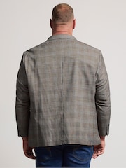 BadRhino Big & Tall Grey Heritage Check Blazer - Image 3 of 6