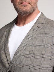 BadRhino Big & Tall Grey Heritage Check Blazer - Image 4 of 6