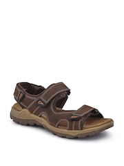 Pavers Brown Casual Dual Touch-Fasten Sandals - Image 1 of 5