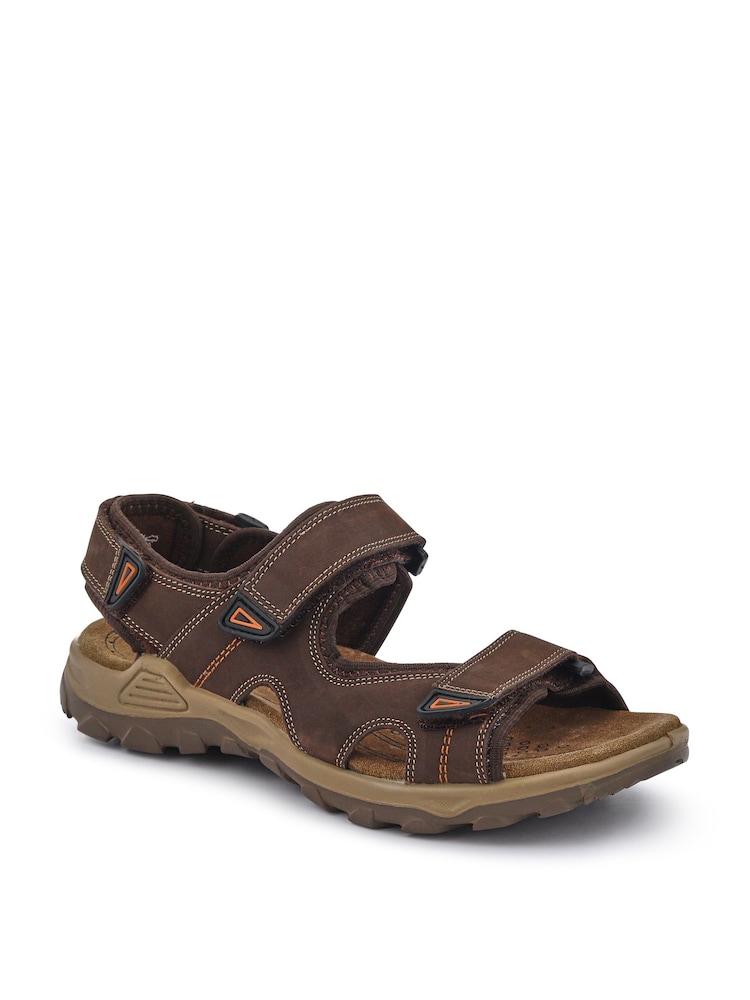 Pavers Brown Casual Dual Touch-Fasten Sandals - Image 1 of 5