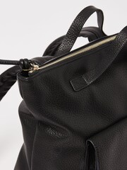 Oliver Bonas Black Slouch Jackie Backpack - Image 3 of 6