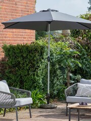 Gallery Grey Garden Ballylar 2.7m Parasol - Image 1 of 3