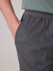 Sage Green/Grey 100% Cotton Textured Short Pyjama Set - Image 7 of 11
