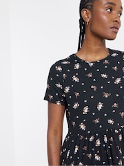 Simply Be Black Supersoft Midi Dress With Pockets - Image 2 of 4