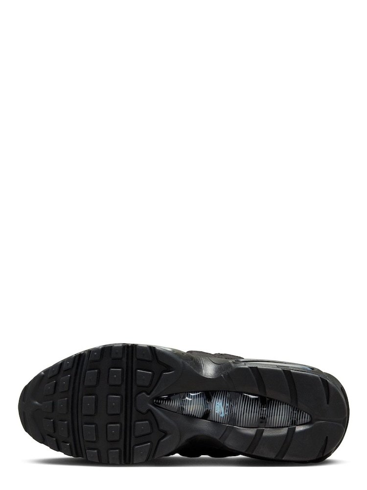 Nike Black/Blue Air Max 95 Trainers - Image 10 of 10