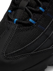 Nike Black/Blue Air Max 95 Trainers - Image 9 of 10