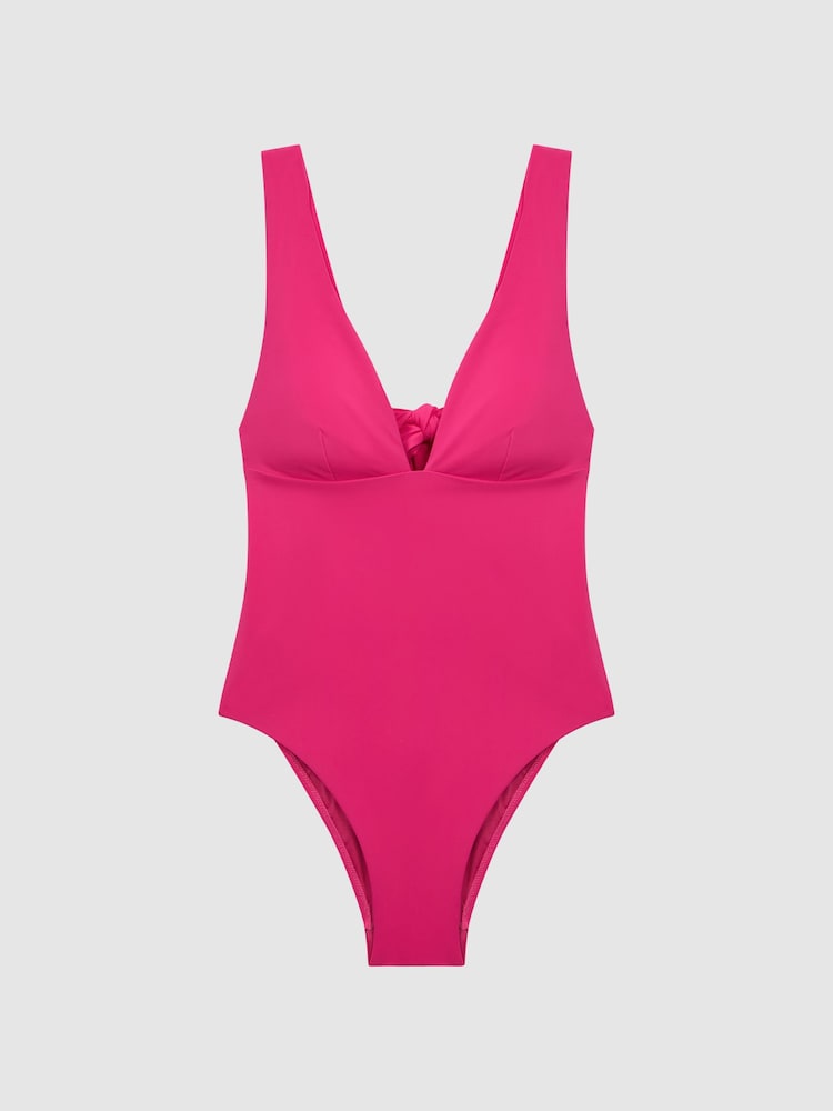 Reiss Pink Luna Italian Fabric Swimsuit - Image 2 of 5