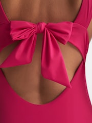 Reiss Pink Luna Italian Fabric Swimsuit - Image 4 of 5