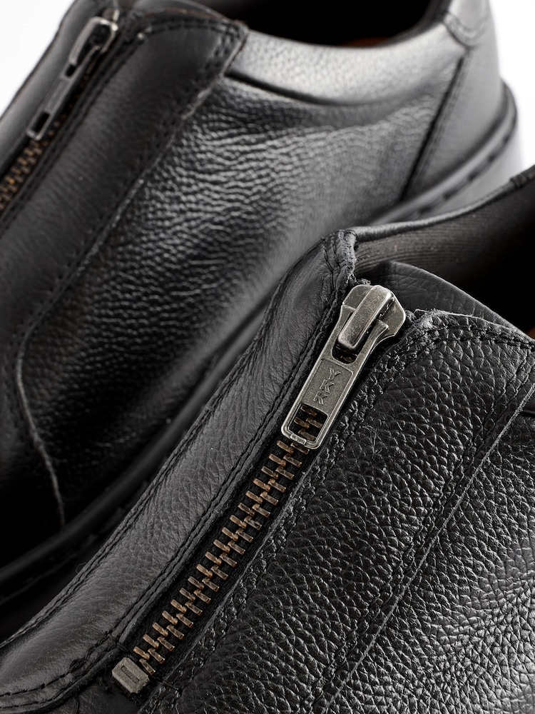 Black Signature Forever Comfort® Leather Chunky Zip Trainers - Image 7 of 7 Black Signature Forever Comfort® Leather Chunky Zip Trainers - Image 7 of 7