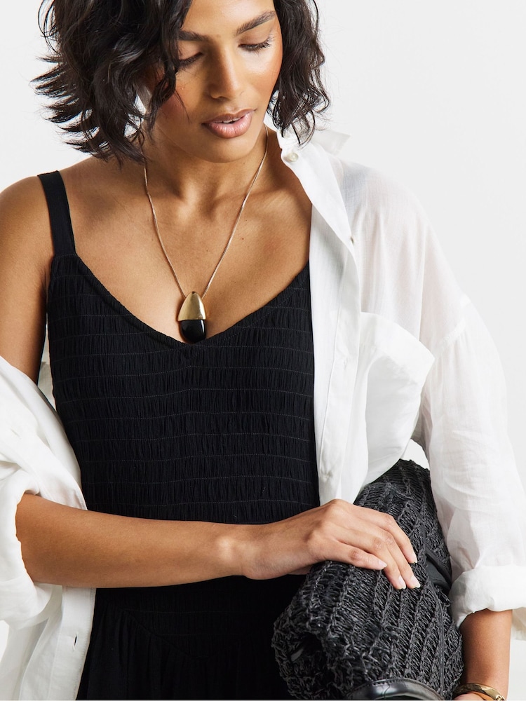 Simply Be Crinkle Waist Detail Skater Dress - Image 4 of 4 Simply Be Crinkle Waist Detail Skater Dress - Image 4 of 4