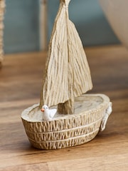 Natural Boat Ornament - Image 2 of 3