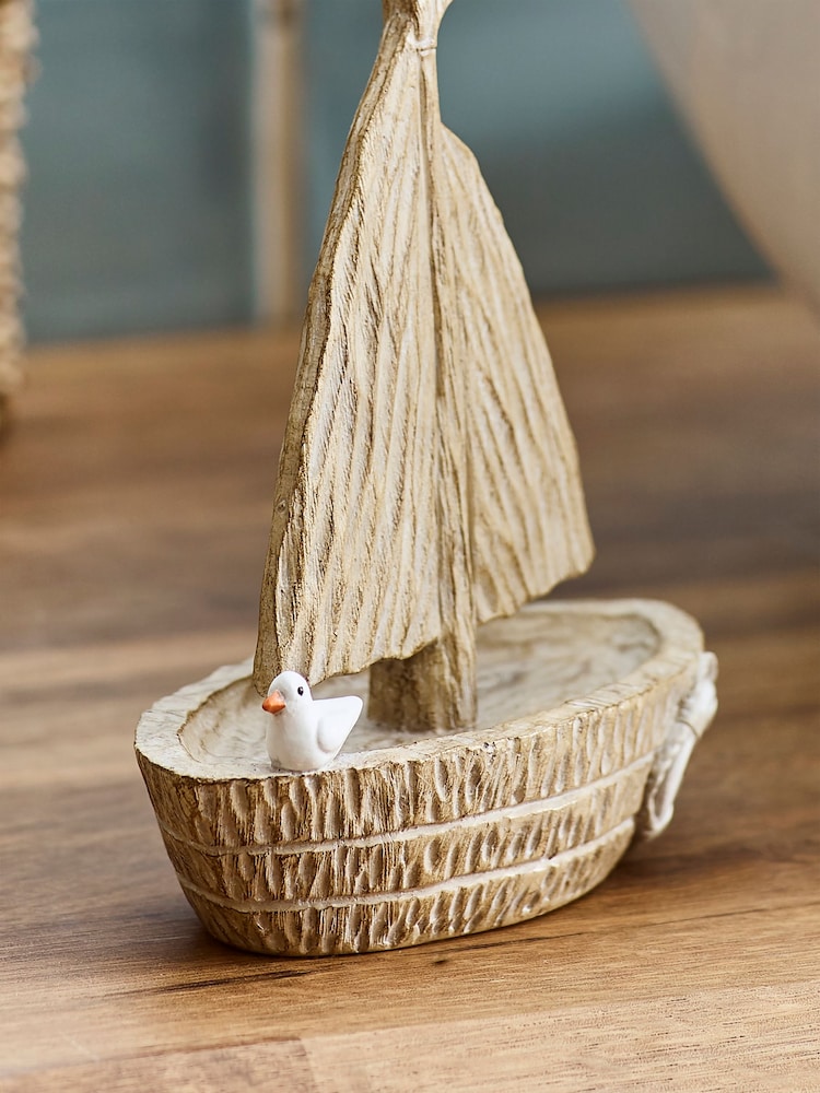 Natural Boat Ornament - Image 2 of 3
