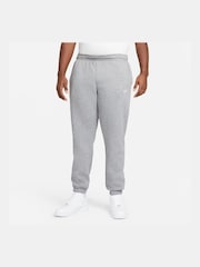 Nike Light Grey Club Cuffed Joggers - Image 4 of 12