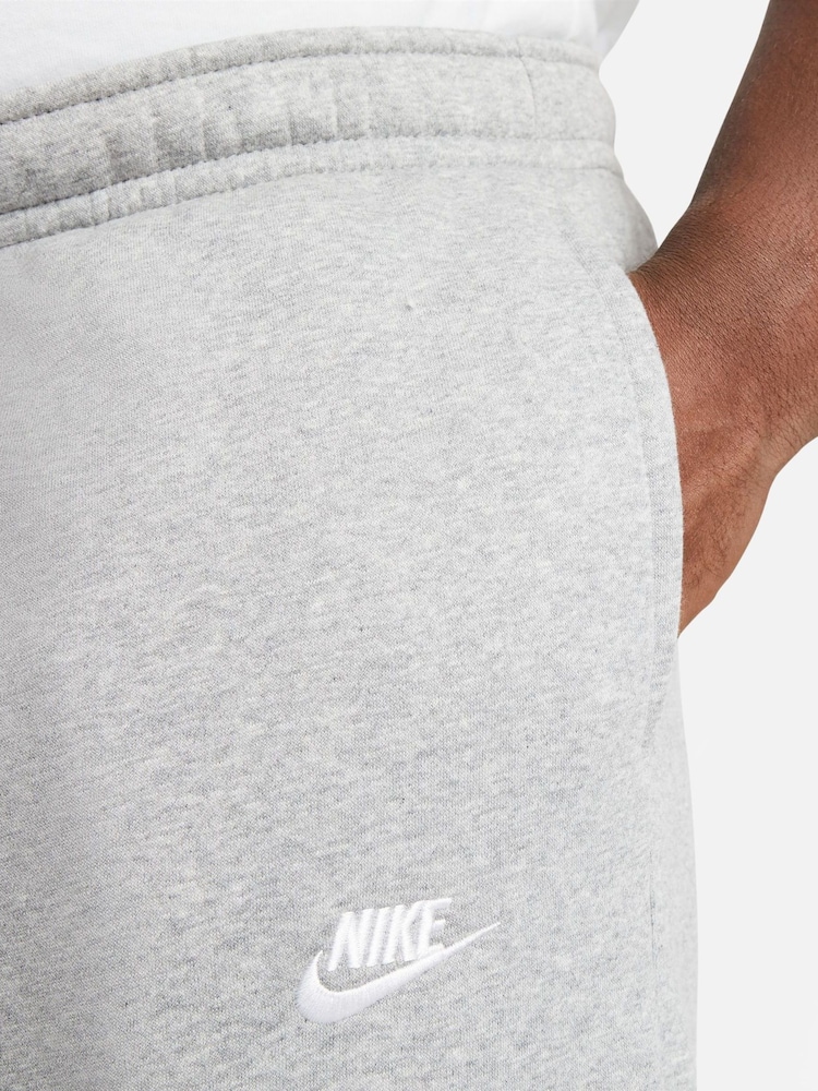 Nike Light Grey Club Cuffed Joggers - Image 9 of 12