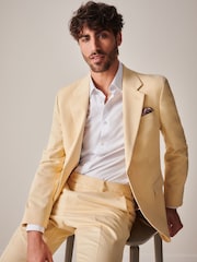 Yellow Slim Fit Motionflex Stretch Suit Jacket - Image 1 of 10