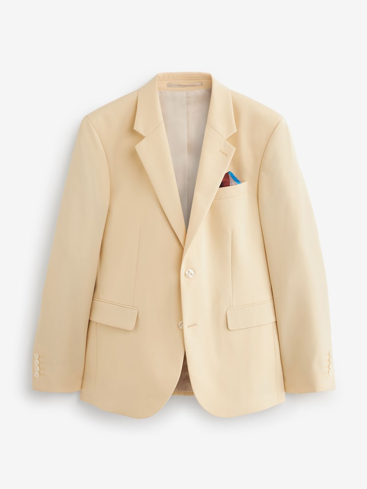 Yellow Slim Fit Motionflex Stretch Suit Jacket - Image 10 of 10