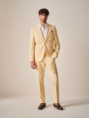 Yellow Slim Fit Motionflex Stretch Suit Jacket - Image 2 of 10