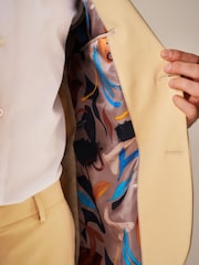 Yellow Slim Fit Motionflex Stretch Suit Jacket - Image 5 of 10